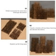 thumbnail image 3 of 9pcs Natural Mini Fence Decor Bamboo Fence Mat Micro Landscape Decoration, 3 of 6