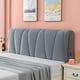thumbnail image 3 of Wosthever Cubierta de cabecera de cama elástica multifuncional, mano de obra fina, decorativa y a prueba de polvo, fácil cuidado Decoración del hogar Gris Medio, 3 of 6
