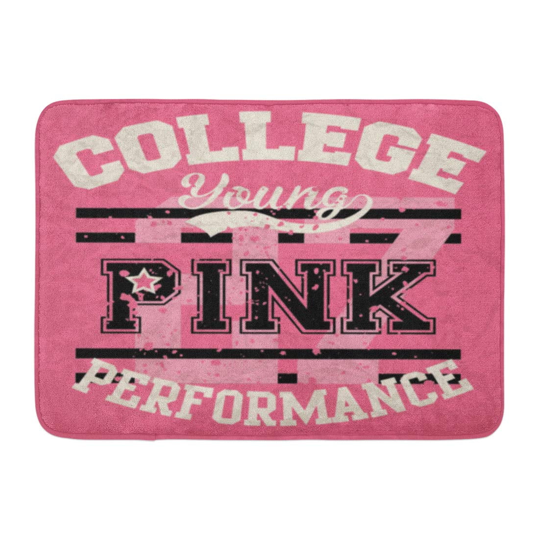 GODPOK Graphic Varsity American College Sports for Girl Slogan Cute Rug ...