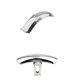 thumbnail image 5 of 2pcs Motorcycle Front/Rear Fender Mudguard Direct Replacement for Honda CG 125 Stainless Steel (32cm+55cm), 5 of 5