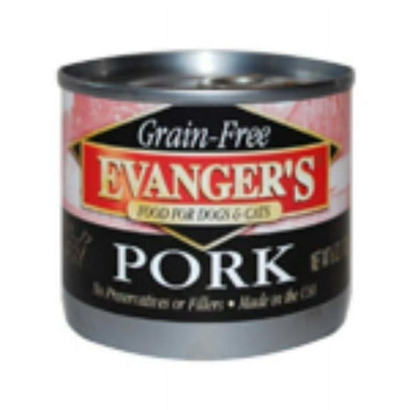 Evangers 077627301070 6 oz Grain-Free Pork Can Dog & Cat Food - 24 Count