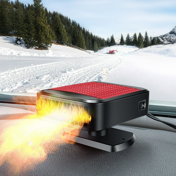 LSLJS Car Heater,12V/150W Portable Heater Fan Windshield Defogger and Defroster Fan with 360' Rotary Base for All Cars, Air Heater