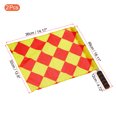 thumbnail image 2 of Unique Bargains Linesman Referee Flag Stainless Steel Pole Sponge Grip, Diamond Checked 2 Pack, 2 of 5