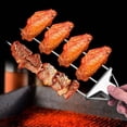 thumbnail image 5 of KLYNE - 3 Way Grill Skewers Shrimp Skewers Stainless Steel Grilling Sticks Bbq Kebab Jq, 5 of 6