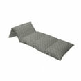 thumbnail image 4 of Striped Floor Pillow Lounger Cover, Black and White Lines Background with Big and Small Stars Pattern Print, Nap Mat Printed Fabric Case for 5 Pillows, 88" x 36", Black White and Yellow, by Ambesonne, 4 of 5