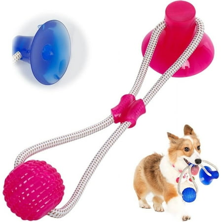 Multifunction Pet Molar Bite Toy 2025 Upgraded Interactive Dog Toys Tug of War with Suction Cup Interactive Dog Ball Puppy Teething Chew Toys