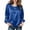 Blue, variant on Plus Size Tops for Women Long Sleeve Pullover Silk Elastic Scoop Neck Blouses Loose Casual Outdoors Tops