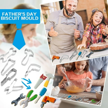 

Tools Shaped Stainless Steel Sugarcraft Cake Cookies Baking Cutter Mould food trays for eating on floor