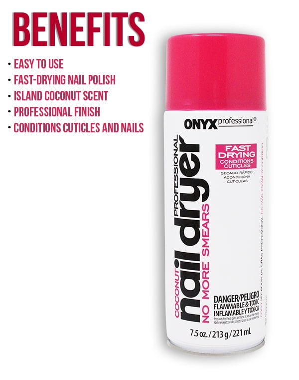 Onyx Professional No More Smearing Nail Drying Spray, 2oz