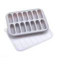 thumbnail image 1 of 3x Gris Bac Glaons En Silicone, Moule Glaons Avec Couvercles, Moule Saucisse Et Hot Dogs, Rsistants Au Lave-vaisselle Et Au Four, Adapts Aux Bo, 1 of 5