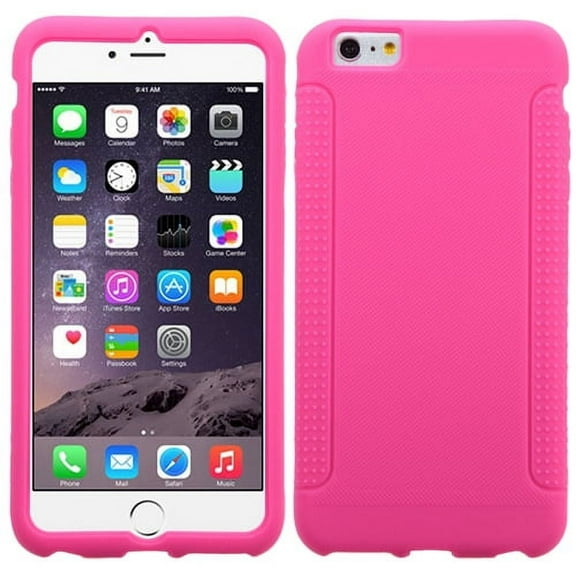 MyBat Solid Skin Cover for Apple iPhone 6 Plus, 6S Plus (5.5") Hot Pink