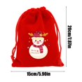 thumbnail image 3 of Nkmbld Christmas Gift Bags Bulk Christmas Flannel Bag Christmas Apples Candy Packaging Bag Drawstring Gift Bag for Wrapping Xmas Party Favors, 3 of 7