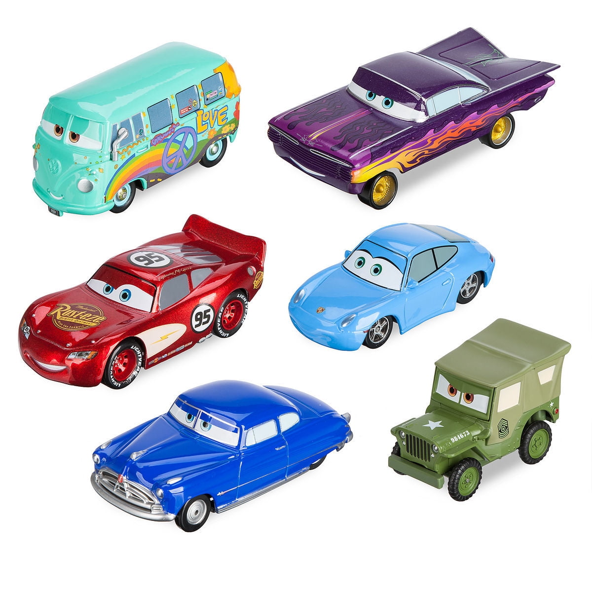 Disney Mack Friction Motor Hauler Truck Plus Six Pullback
