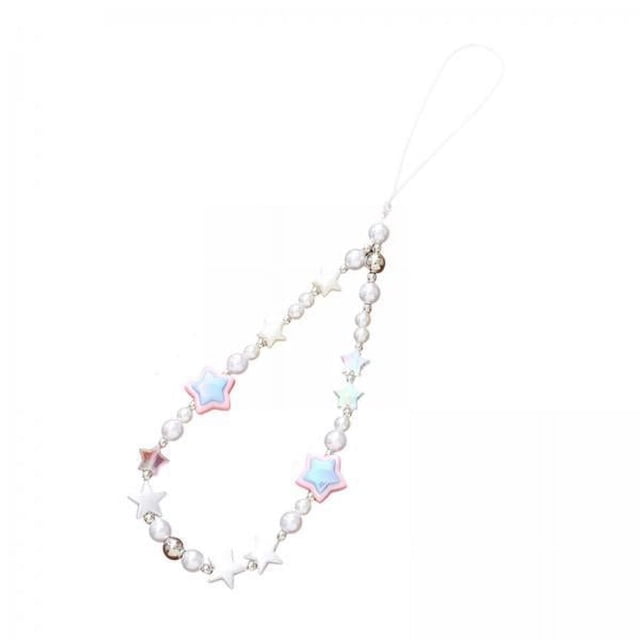 Correa para teléfono con cuentas,Pulsera Llavero Llavero Brazalete Decoración de cadena,Encantos para teléfono Cordón para correa de teléfono con cuentas,Colgante decorativo para
