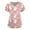 06Pink, variant on EANJE Healing Hands Easter Scrubs for Women Short Sleeve V-Neck Scrub Spring Stretchy Maternity Scrub Cute Bunny Print Casual Shirt with Pocket Light Purple 3XL