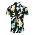 thumbnail image 2 of RKSTN Mens Shirts Chemise Décontractée à Manches Courtes Imprimée Boutons Colorés Mode Cardigan Hawaïenne Shirts for Men, 2 of 3