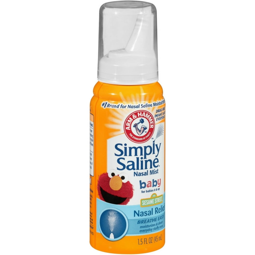 Simply Saline Nasal Mist Baby 1.5 oz (Pack of 3)