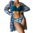 thumbnail image 1 of Birdeem Bikini Aguichant Imprimé Trois Pièces Maillot de Bain Fendu pour Femmes, 1 of 1