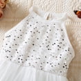 thumbnail image 6 of ATOGUTA Dresses for Girls Ruffle Tulle Tutu Dresses Cute Summer Party Princess Sundress Size 3T-8. White, 6 of 6