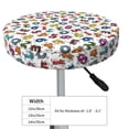 thumbnail image 4 of Disketp Colorful Numbers Funda Redonda para Taburete, Funda de Cojín para Silla de Bar Suave y Elástica-14 inch, 4 of 7
