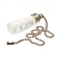 thumbnail image 3 of Adjustable 90cm Silver Glass Pendant Light with Cylindrical Frosted Design, Pull Cord Switch & Durable Construction - Versatile Lighting Accessory for Modern Interior Decor, 3 of 5