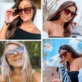 thumbnail image 3 of Lentes de sol mosanana estilo retro de ojo de gato para mujer color carey, 3 of 6