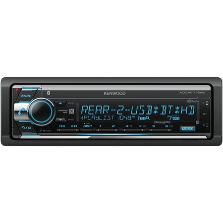 KENWOOD KDC-BT772HD Single-DIN In-Dash AM/FM CD Receiver with Bluetooth, HD Radio & SiriusXM