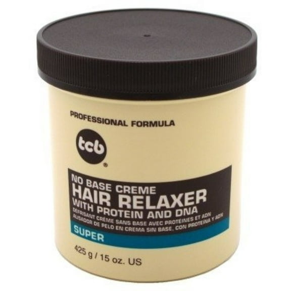 TCB Hair Relaxer No Base Creme Super Jar 15 oz (Pack of 4)