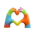 thumbnail image 3 of Estatua de gesto de mano con forma de corazón, escultura de resina, adorno de de amor, figura coleccionable, adecuada para el hogar, sala de esta, 3 of 9