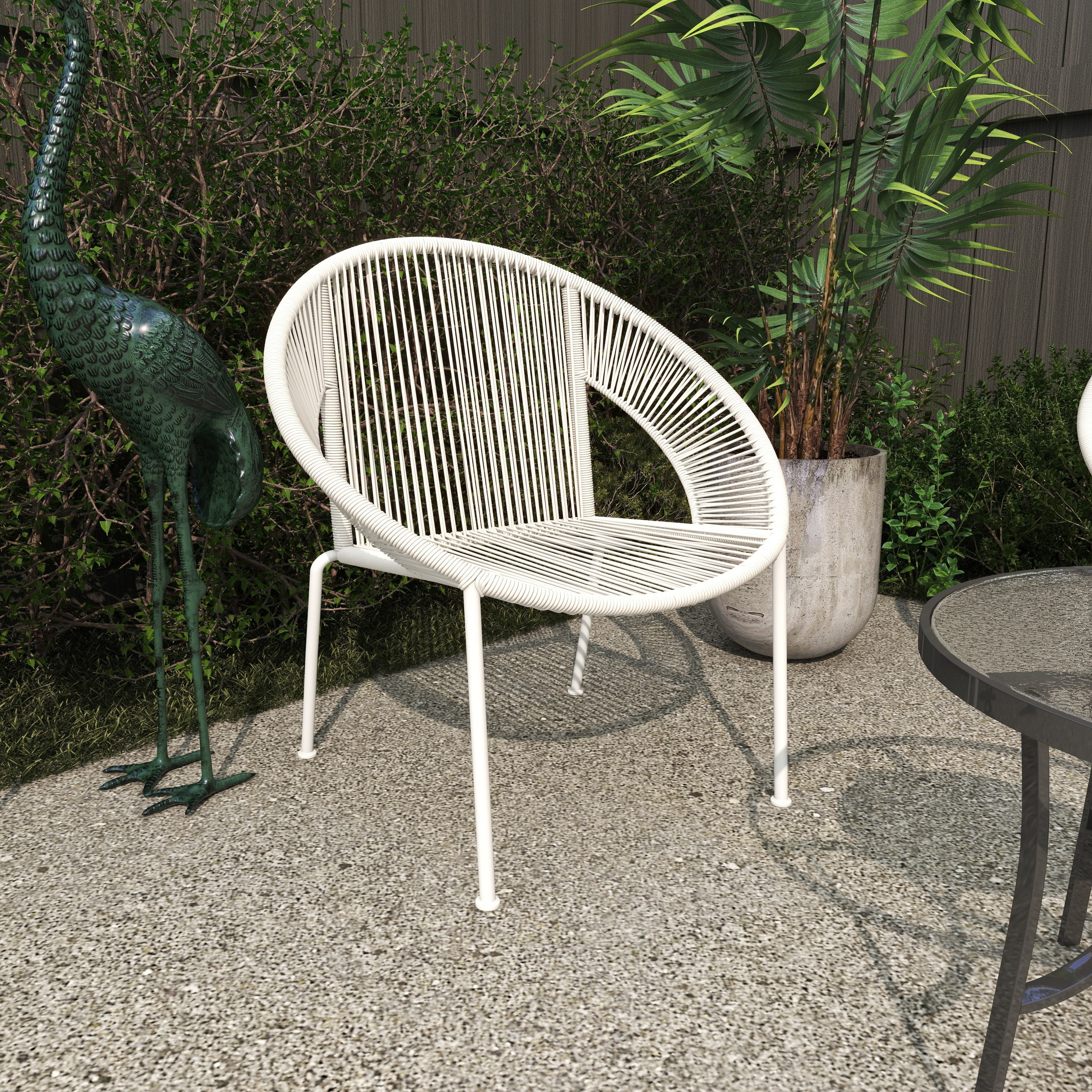 White string garden chair sale