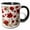 Black/White, variant on 3drose, Anemone Floral Pattern Vector Cut Out, 15oz Mug