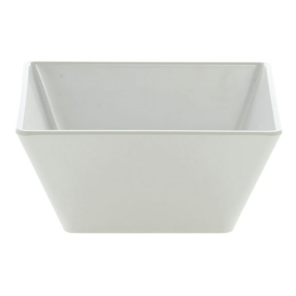 HUBERT® Square Servinn Bowl White Melamine Bowl 9 1/2" L x 9 1/2" W x 4" H