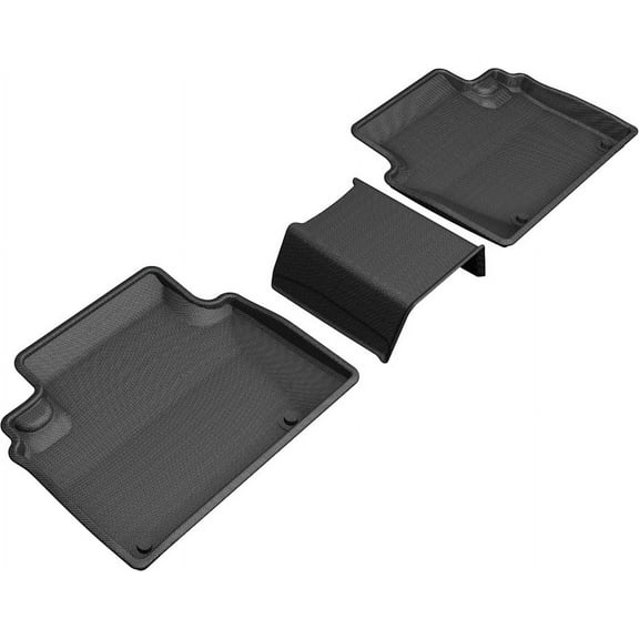 3D MAXpider 2018-2019 Honda Clarity Plug-in Hybrid Kagu 2nd Row Floormats - Black (L1HD10021509)
