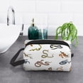 thumbnail image 6 of Honeii Snake Print Multi-Purpose Storage Bag,Hanging Dopp Kit,Small Toiletry Bag for Traveling for Toiletries, Makeup, and Small Essentials, 6 of 7