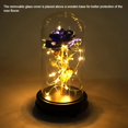 thumbnail image 1 of Preserved Rose Flower,24K Gold Plated Rose Rose Flowerwith Glass Cover Leading Edge Technology, 1 of 11