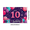 2A-150X100cm, variant on Decorative Birthday Banner Kids Party Neon Theme Happy 10th Birthday Celebration Photogenic Background for Birthday Celebration Kids Party Photo Shoot