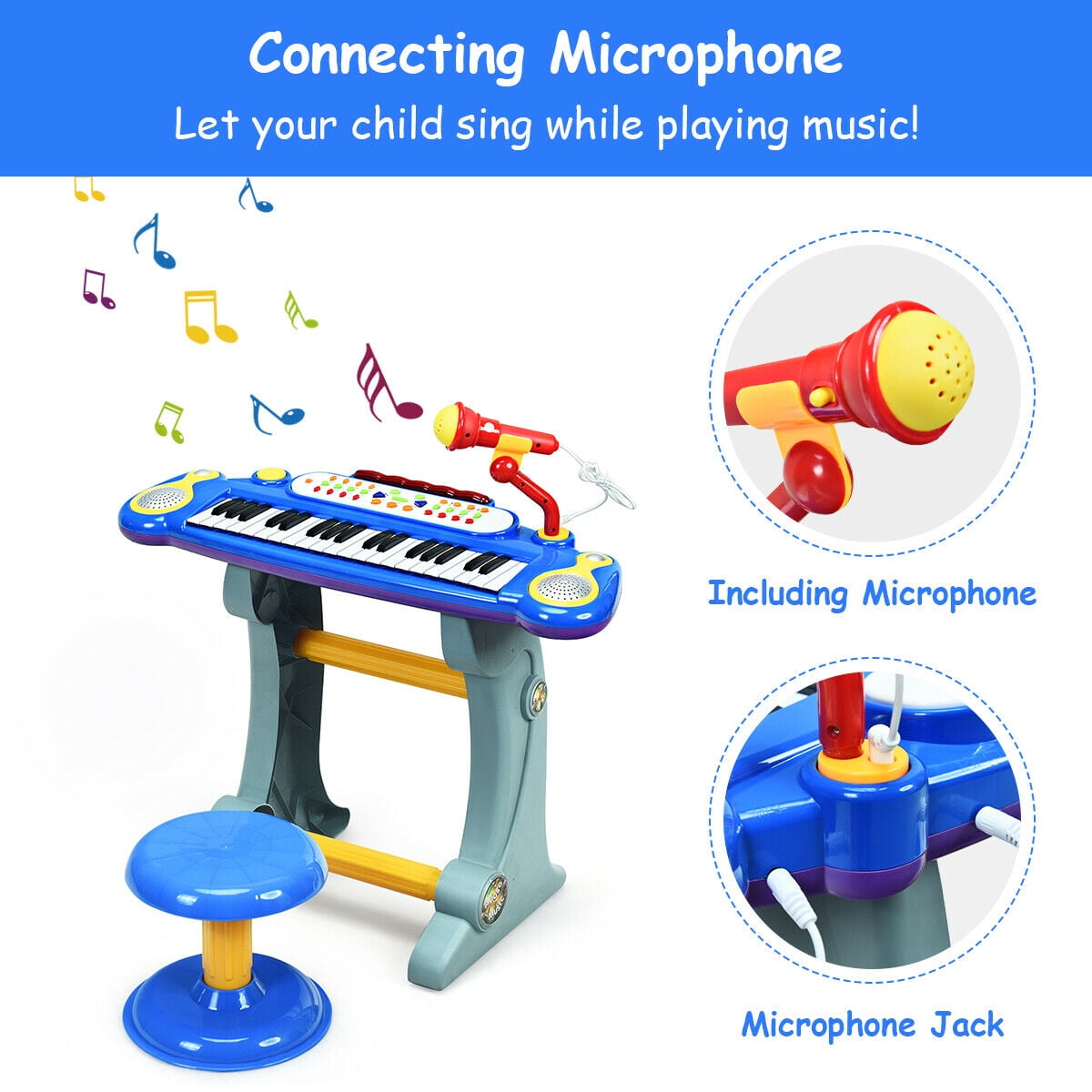 Free Shipping! Gymax 37 Key Electronic Keyboard Kids Toy Free Shipping! Gymax 37 Key Electronic Keyboard Kids Toy