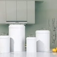thumbnail image 4 of Nesting Canisters Sets for the Kitchen, Set of 4 Airtight White Farmhouse Canister Jars with Removable Chalkboard Labels and Marker, for Flour Sugar Coffee Tea Storage, 4 of 7