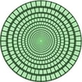 thumbnail image 1 of Ahgly Company Machine Washable Indoor Round Transitional Mint Green Area Rugs, 7' Round, 1 of 7