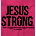 thumbnail image 2 of Jesus Strong Philippians 4:13 Bible Sweatshirt for Men or Women Brisco Brands S, 2 of 6