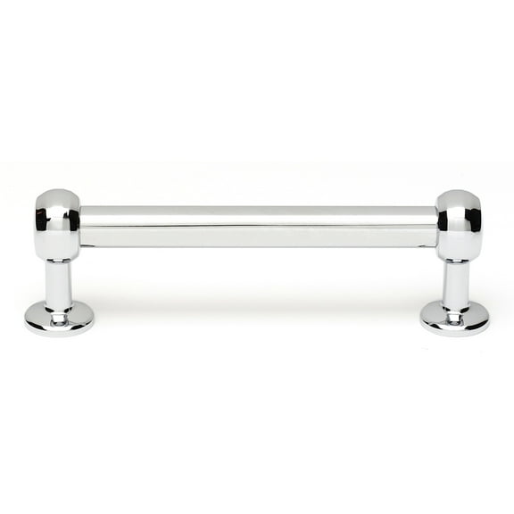 Traditional 3 1/2" Center Bar Pull, Polished Chrome