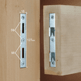 thumbnail image 3 of bedCLAW Extended Wood Bed Frame Rail Connecting Fittings with Square Corners, 127 mm Long, Set of 4, 3 of 3