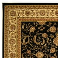 thumbnail image 4 of SAFAVIEH Lyndhurst Priscilla Traditional Bordered Area Rug, Black/Ivory, 9' x 12', 4 of 6