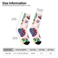 thumbnail image 2 of Bingfone Compression Socks for Women and Men Long Socks for Running Athletic Cycling Nurse- Mushroom, 2 of 6
