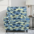thumbnail image 2 of Renewold Hawaii Palm Tree Reclining Sofa Cover Heavy Duty Blue Green Couch Protector 4 Pieces Recliner Cover Machine Washable Lazy Boy Recliner Chair Slipcover for Pets, Dogs, Cats, 2 of 8