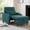 green, variant on Sleeper Chair,Single Armchair Sofa with Pillow,Adjustable Backrest Modern Pull Out Couch Bed with USB Port Cup Holder Side Pocket,Dark Grey