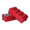 thumbnail image 1 of Caja de Almacenamiento LEGO Rojo 8 Ladrillos, 1 of 3