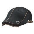 thumbnail image 5 of Eoperou British Style Adjustable Buckle Thickened Fleece Lining Beret Hat Winter Flat Peaked Mid-aged Men Knitting Forward Hat Costume Accessories, 5 of 8