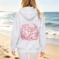 thumbnail image 5 of Wxolcjlv Womens Zip Up Hoodie Fleece Dolphin Print Oversized Long Sleeve Casual Sweatshirt, 5 of 7