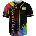 thumbnail image 2 of Personalized LGBT Pride Baseball Jersey Pride Hand LGBT Flag Jersey Rainbow Les Gay Shirts LGBT Pride Month Jerseys (5XL), 2 of 4